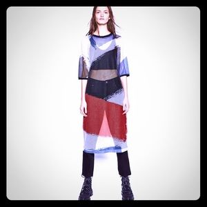 Zara printed mesh dress /tunic/coverup